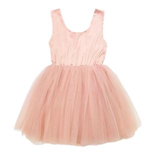 DOLLY 女童网纱吊带连衣裙宝宝气质纯色公主蓬蓬裙丨RollingKids