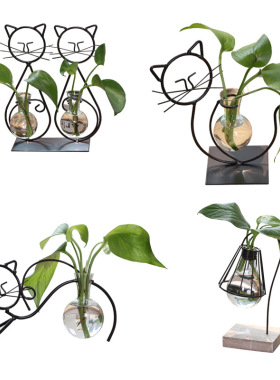 北欧风容器玻璃桌面摆件装饰品