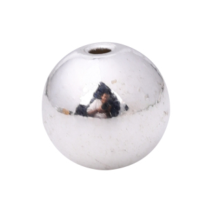 藏金银色圆珠 手工制作配件小隔珠diy银饰品藏银手链配件手工材料