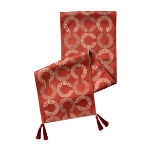 新年桌旗氛围高级感长条春节装饰桌布轻奢高端红色电视柜斗柜盖布