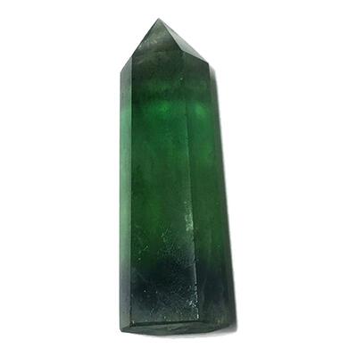 天然粉白黄水晶六棱柱净化摆件