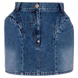 pushBUTTON 夏女士蓝色牛仔裙短裙银泰百货精品 301574