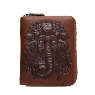 牛皮风琴卡包真皮男疯马皮零钱包牛皮拉链卡套大容量信用卡包皮套