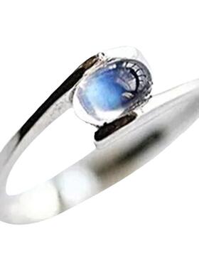 新款斯里兰卡人造彩月戒指