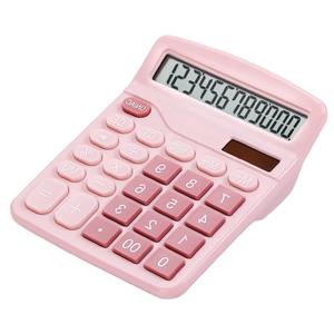 可爱计算器女生时尚大号创意韩国糖果色小清新计算机器办公会计专用粉色卡通小型便携小号学生考试大学计算机