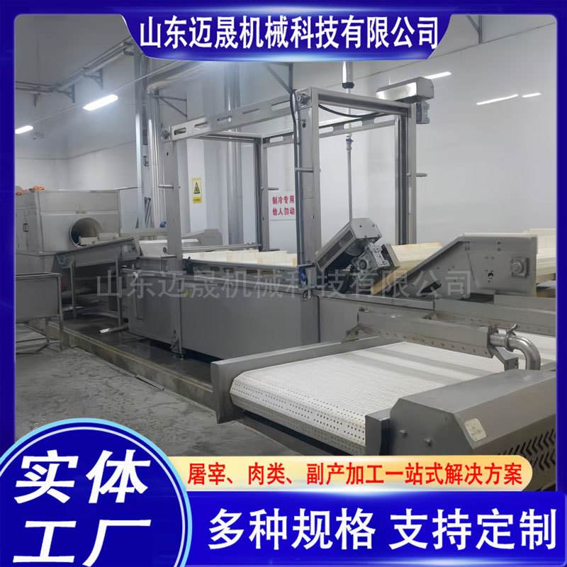 全自动猪大肠加工线 猪羊肠预冷机预煮设备 大型猪屠宰大肠预冷机