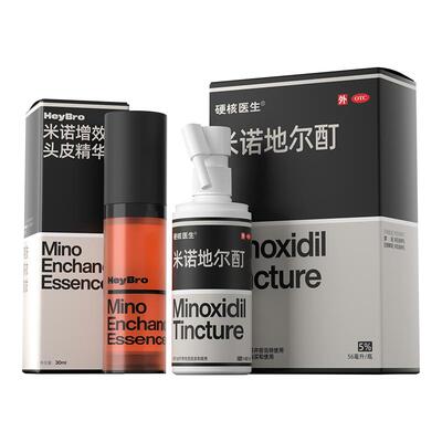 【硬核医生】米诺地尔酊5%*56ml*1瓶/盒米诺地尔酊5%防脱发生发斑秃脱发