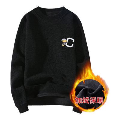 一体绒保暖毛衣低领打底衫