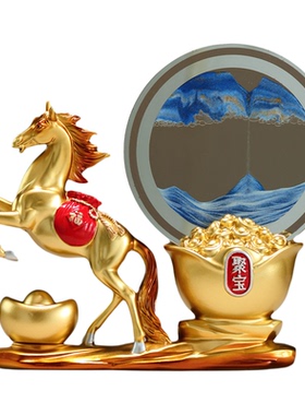 马上发财招财进宝装饰摆件