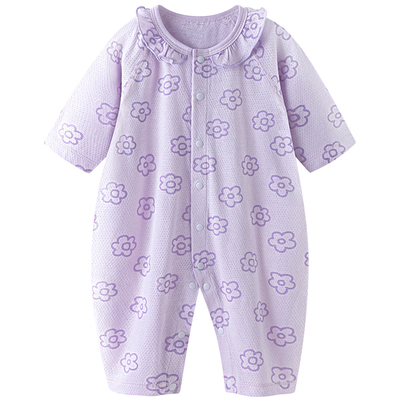 汤尼倍儿女宝宝连体衣纯棉哈衣夏