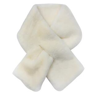 保暖围脖仿獭兔毛围巾女冬季韩版纯色皮草围脖双面加厚真毛触感