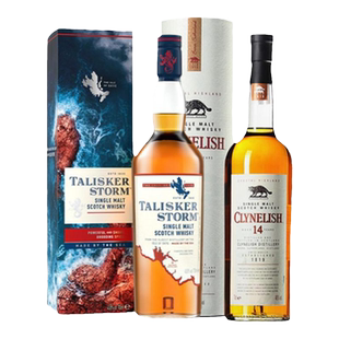 泰斯卡风暴 克里尼利基14年小猫 苏格兰单一麦芽威士忌700ml 组合