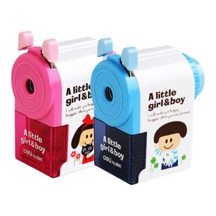 得力削笔器 铅笔刀卷笔刀手摇削笔机绞转笔刀 儿童文具小学生用品