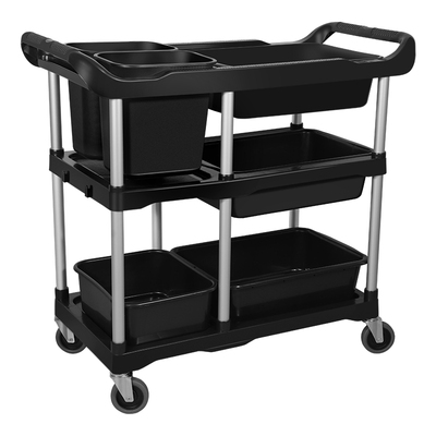 商用三层多功能塑料送餐车