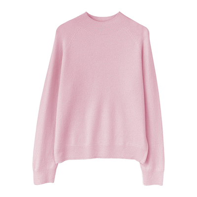 温柔系粉色羊绒羊毛衫冬