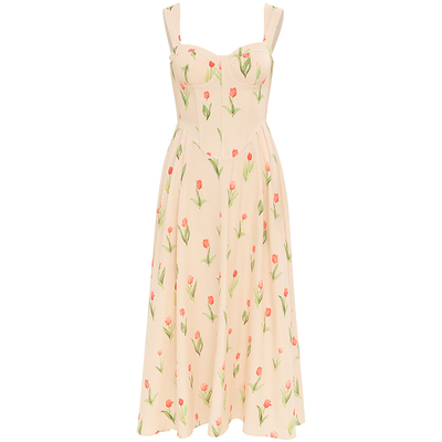 从那以后法式碎花裙子