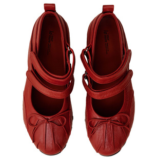 Le' Murmure 刚柔叙事 秋季新款跨界浅口玛丽珍软羊皮赛车机能鞋