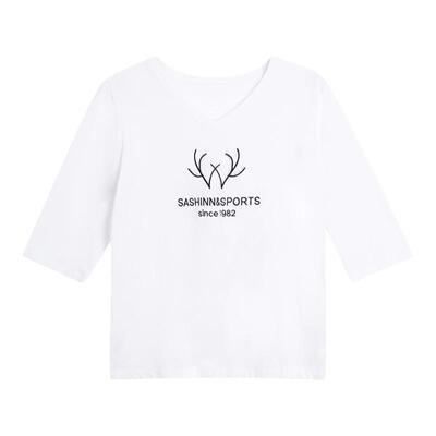 夏季中袖七分袖t恤女上衣