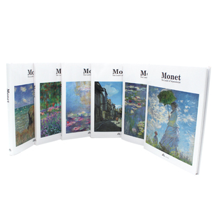 英文原版 莫奈素描手绘手稿作品集Monet莫奈画册印象派大师Monet莫奈作品集monet莫奈手绘插画素描手稿六款封面封面随机发