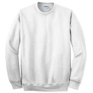 进口GILDAN吉尔丹88000休闲加绒打底长袖T恤男女无帽圆领运动卫衣