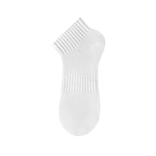 子墨短袜男士纯棉袜子运动防臭7A抗菌夏厚款网眼透气网球短筒男生