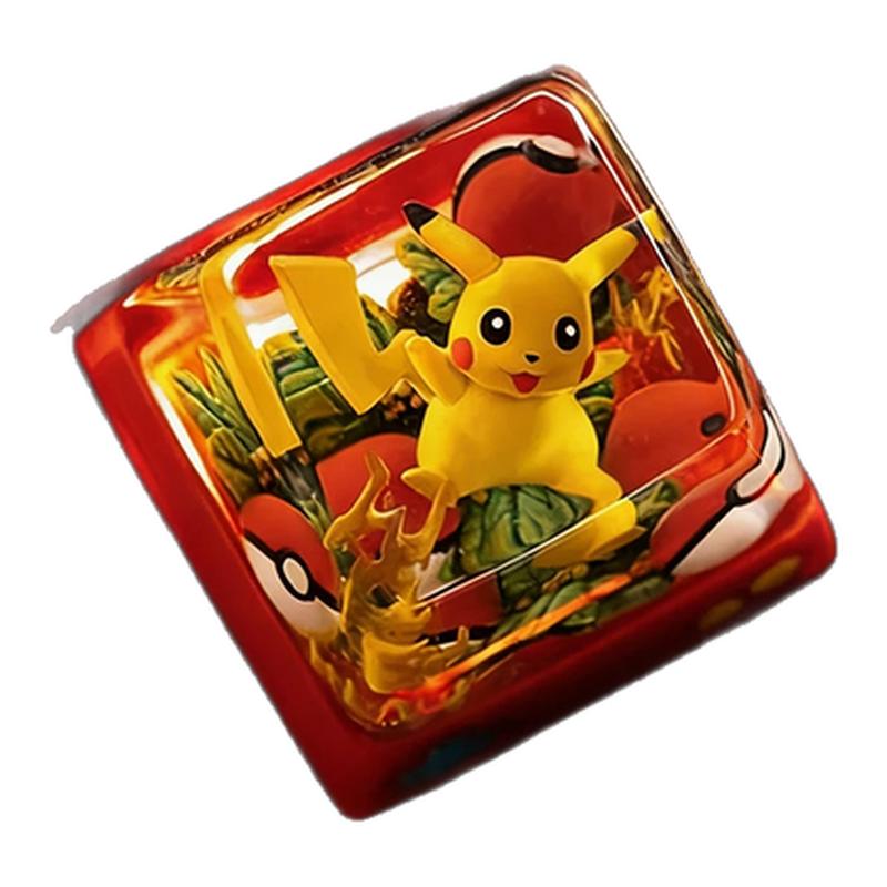 宝可梦神奇宝贝3D立体十字轴键帽
