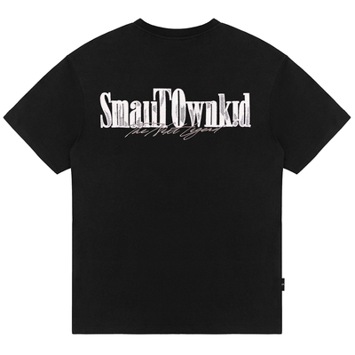 STK SmallTownKid仿十字绣复古短袖T恤字母印花潮牌男女夏体恤