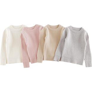 马克珍妮女童柔软绵羊毛圆领毛衣 儿童针织衫2025年秋冬款241685