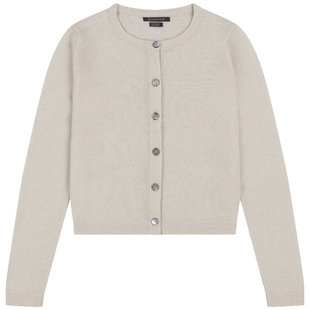 【秋冬系列】Begg x Co Coucou女士纯羊绒雾白色苏格兰库库开衫