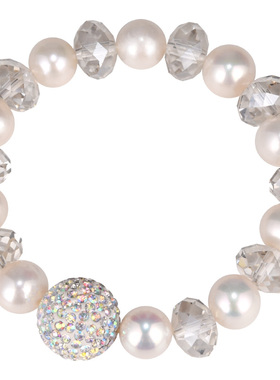 天然珍珠水晶手链女转运手串