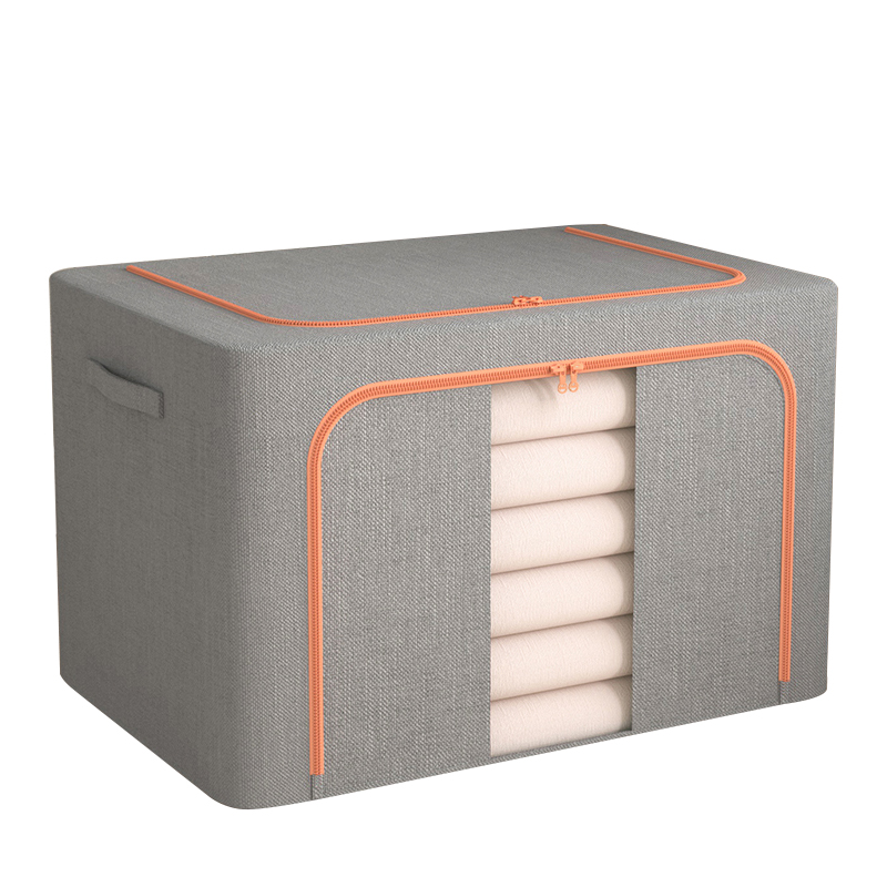 衣服收纳箱棉麻布艺家用衣物整理盒折叠衣柜换季新神器筐袋百纳箱