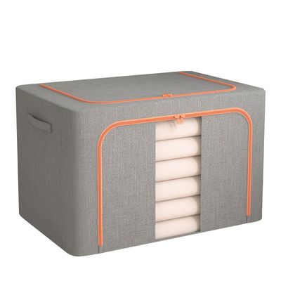 收纳箱棉麻布家用加厚衣物