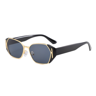 2026新款复古猫眼墨镜女高级感防紫外线防晒方圆脸显脸小太阳眼镜