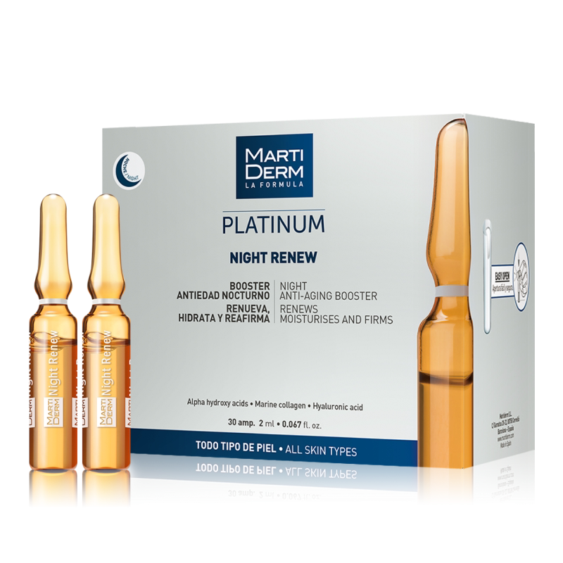 MartiDerm玛蒂德肤夜间焕肤安瓶精华2ml×30果酸焕肤细致毛孔次抛 果肤实拍商品图