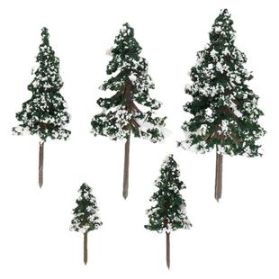 沙盘模型圣诞场景雪松树DIY手工制作微缩盆景造景圣诞树摆件