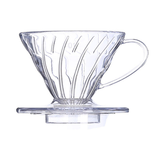 透明树脂手冲单品滴滤杯V60锥形手冲咖啡过滤杯简约滴漏式 V01/02