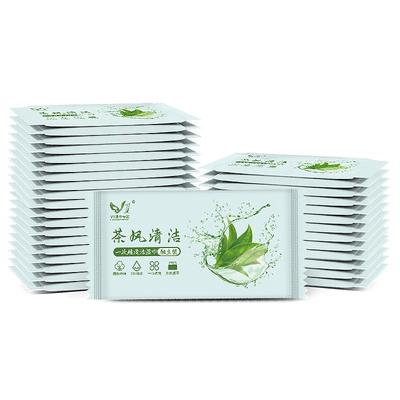 去油洁面绿茶清凉湿巾独立装
