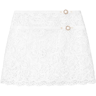 bebe春季新款珍珠盘扣饰半身裙