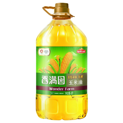 香满园黄金珍鲜玉米油5L食用油色拉油家用植物油