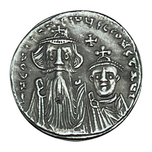 拜占庭帝国索利多金币东罗马皇帝银币吊坠十字架古币饰品硬币项链