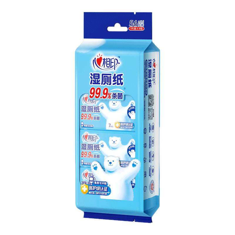 ����ӡ ����ʪ��ֽ��ЯС�� 56Ƭ