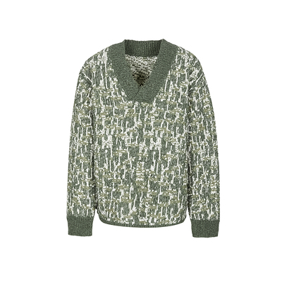 速写男装2025冬新品长袖毛衫提花