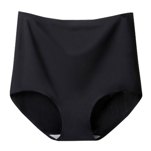大码内裤女200斤夏冰丝无痕胖mm孕妇妈妈高腰高弹薄款纯棉抗菌裆