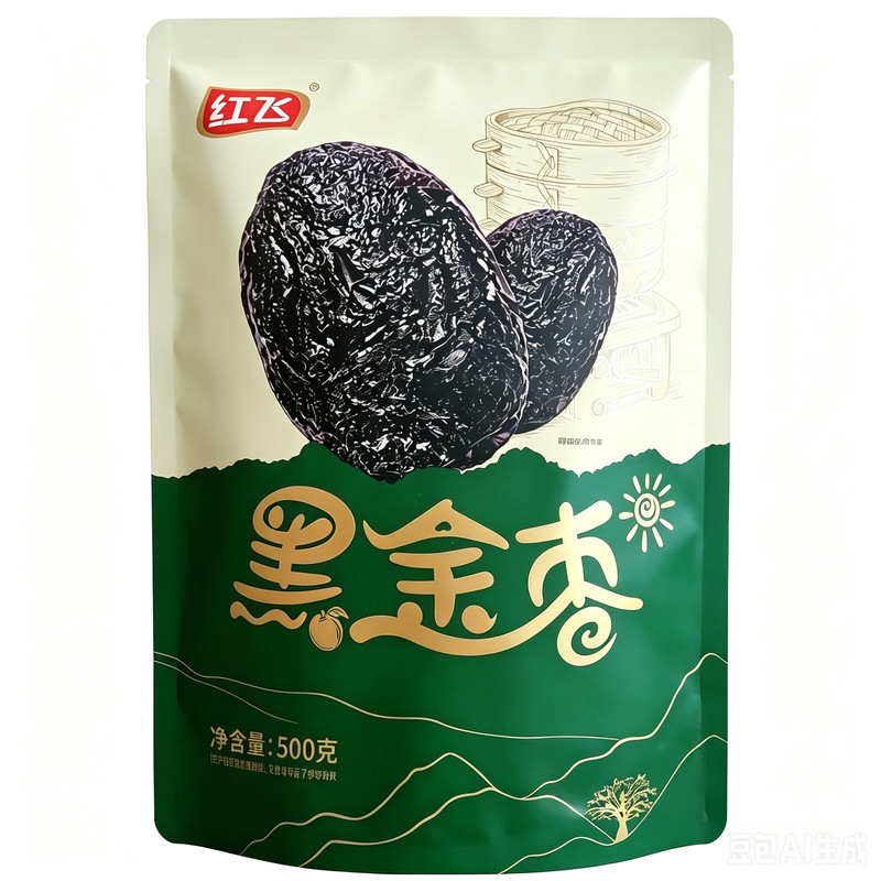 红飞黑金枣九蒸九晒软糯香甜