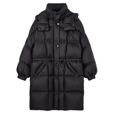 【轻羽系列】H·GENTEEL荷高2025冬新款加厚连帽中长款鹅绒羽绒服