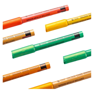 STA斯塔超级金系列丙烯马克笔1002防水水性颜料金属油漆笔高光签字笔绘画描金笔学生用手绘DIY涂鸦画鞋金银色