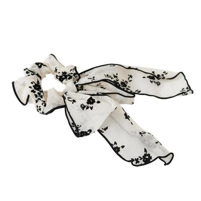 朵尚飘带发绳蝴蝶结刺绣发圈日韩