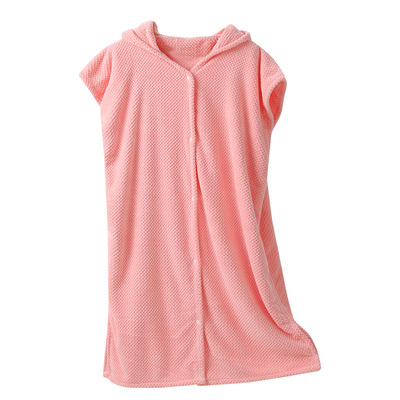 毛毛雨浴袍可穿式浴巾女款洗完澡穿的睡袍比纯棉吸水成人裹全身