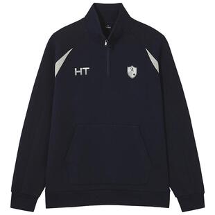 热风男士卫衣半拉链套头上衣2025年秋季新款休闲字母立领卫衣打底