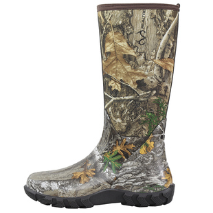 男士高筒伪装迷彩雨鞋轻便设计防水胶鞋防滑水靴户外狩猎钓鱼鞋靴